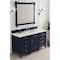 James Martin Vanities Brittany 60in Single Vanity, Victory Blue w/ 3 CM Carrara Marble Top 650-V60S-VBL-3CAR - alternate 4